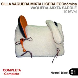 Unknown : SILLA VAQUERA MIXTA LIGERA ECO. (COMPLETA) NEGRO