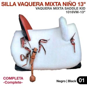 Unknown : SILLA VAQUERA MIXTA NIÑO 13" (32cm) COMPLETA