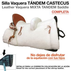 Unknown : SILLA VAQUERA TÁNDEM CASTECUS COMPLETA NEGRO