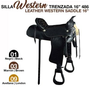 Unknown : SILLA WESTERN TRENZADA 16 486